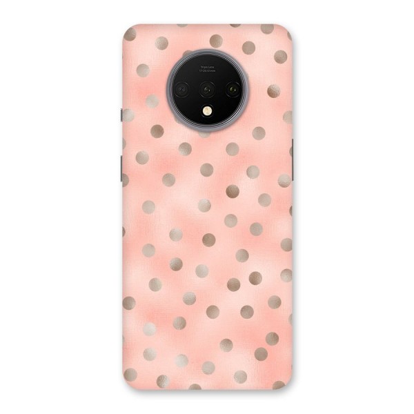 RoseGold Polka Dots Back Case for OnePlus 7T