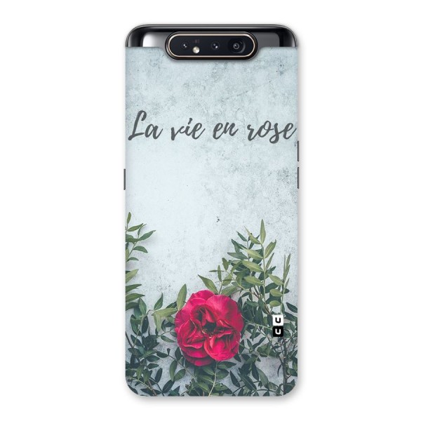 Rose Life Back Case for Galaxy A80