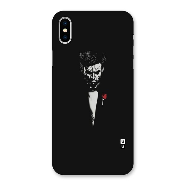 Rose Man Back Case for iPhone XS