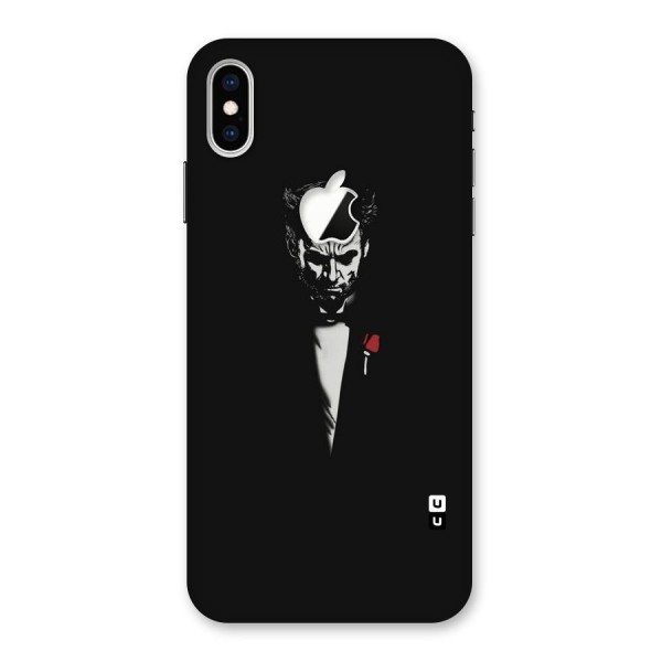 Rose Man Back Case for iPhone XS Max Apple Cut