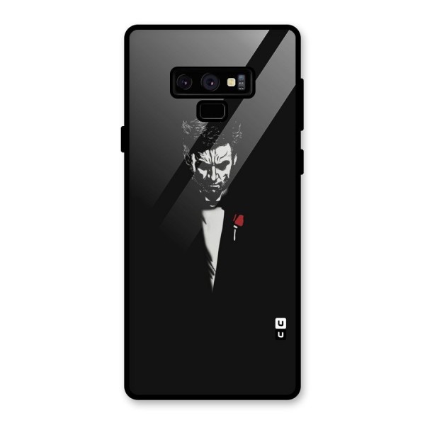 Rose Man Glass Back Case for Galaxy Note 9