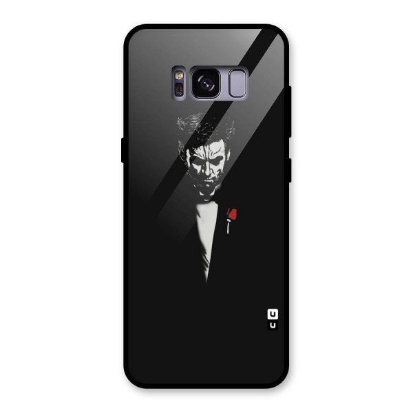 Rose Man Glass Back Case for Galaxy S8