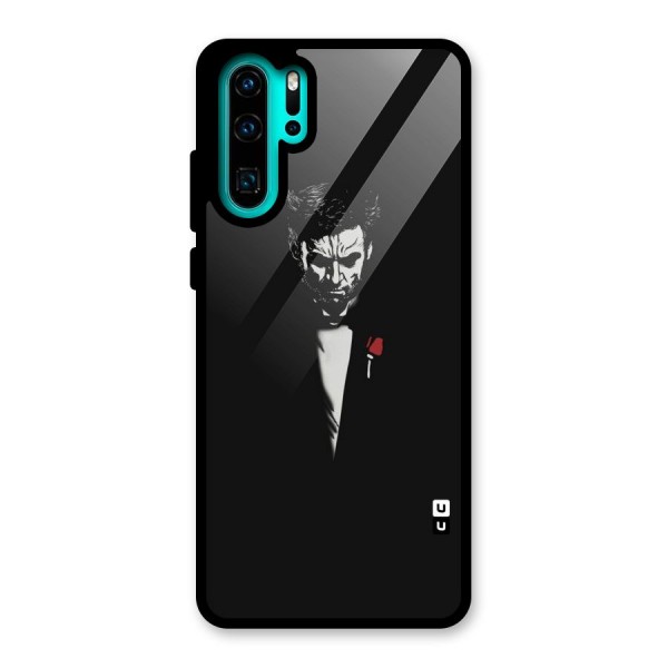 Rose Man Glass Back Case for Huawei P30 Pro