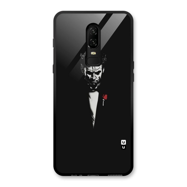 Rose Man Glass Back Case for OnePlus 6