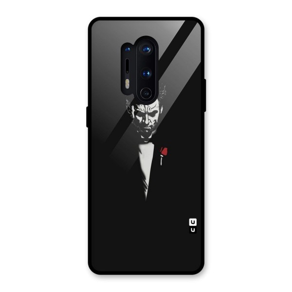 Rose Man Glass Back Case for OnePlus 8 Pro