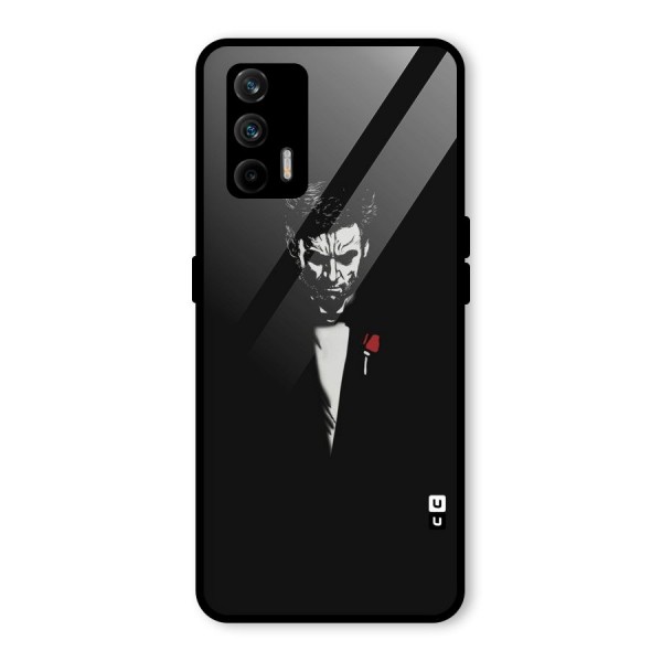 Rose Man Glass Back Case for Realme X7 Max
