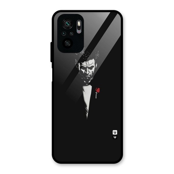 Rose Man Glass Back Case for Redmi Note 10