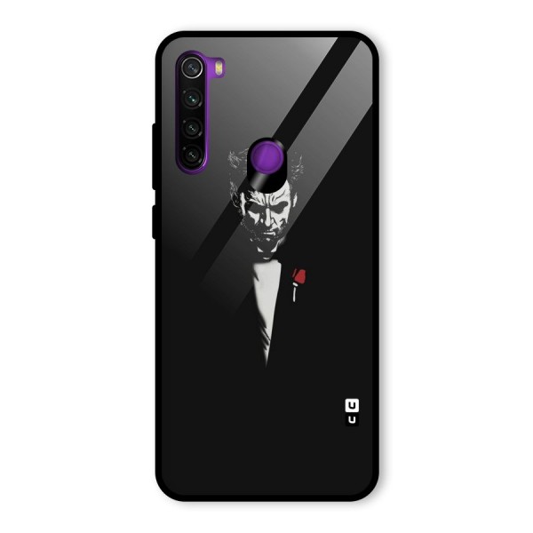 Rose Man Glass Back Case for Redmi Note 8