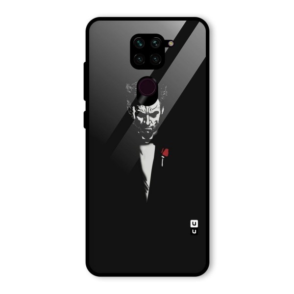 Rose Man Glass Back Case for Redmi Note 9