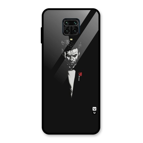 Rose Man Glass Back Case for Redmi Note 9 Pro