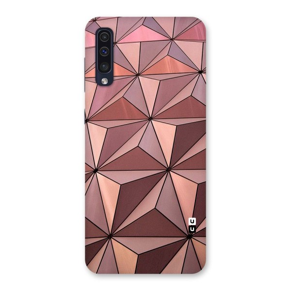 Rosegold Abstract Shapes Back Case for Galaxy A50