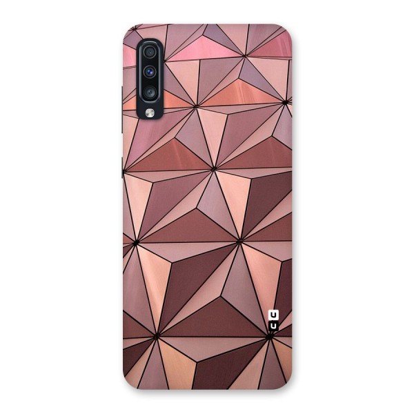 Rosegold Abstract Shapes Back Case for Galaxy A70