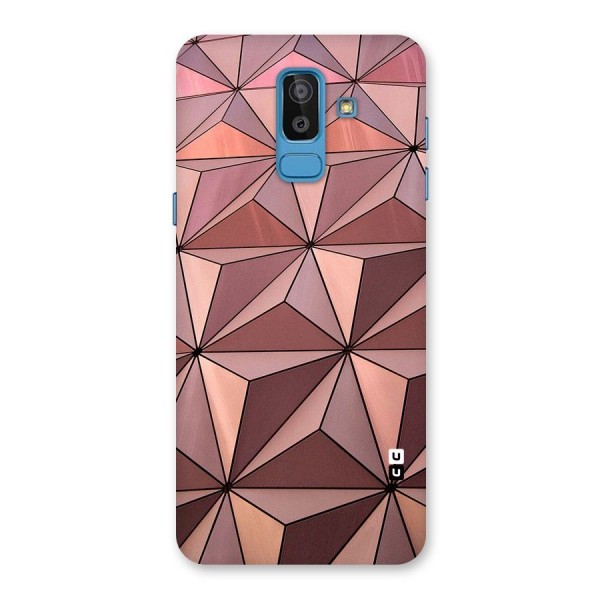 Rosegold Abstract Shapes Back Case for Galaxy J8