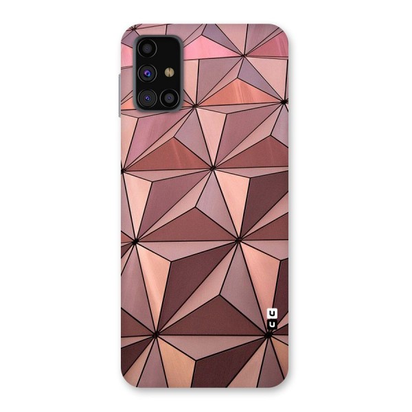 Rosegold Abstract Shapes Back Case for Galaxy M31s