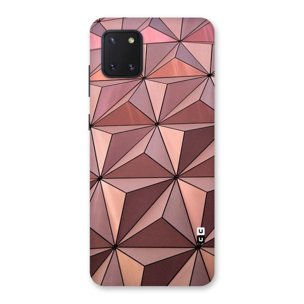 Rosegold Abstract Shapes Back Case for Galaxy Note 10 Lite