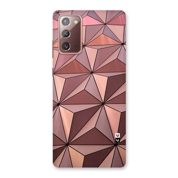 Rosegold Abstract Shapes Back Case for Galaxy Note 20