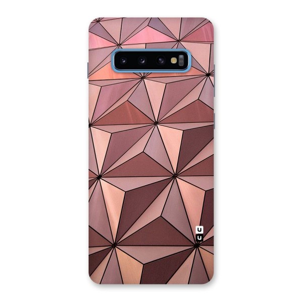 Rosegold Abstract Shapes Back Case for Galaxy S10 Plus