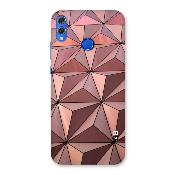 Rosegold Abstract Shapes Back Case for Honor 8X