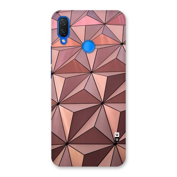 Rosegold Abstract Shapes Back Case for Huawei P Smart+