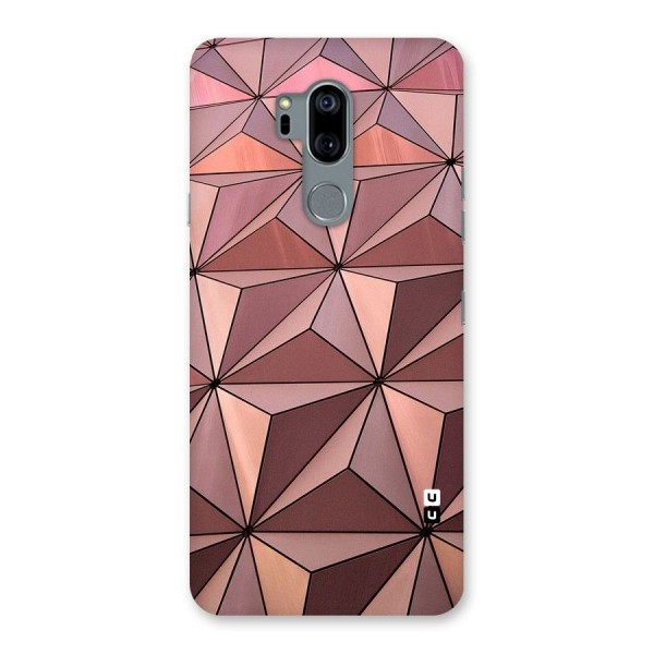 Rosegold Abstract Shapes Back Case for LG G7