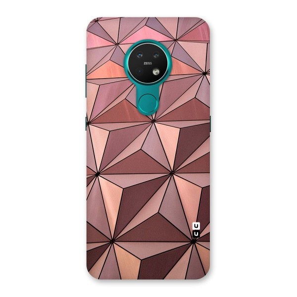 Rosegold Abstract Shapes Back Case for Nokia 7.2