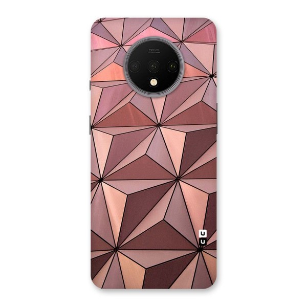 Rosegold Abstract Shapes Back Case for OnePlus 7T