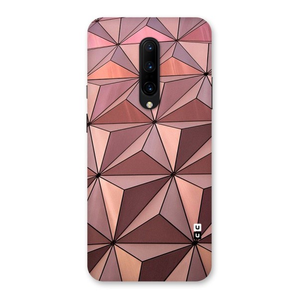 Rosegold Abstract Shapes Back Case for OnePlus 7 Pro