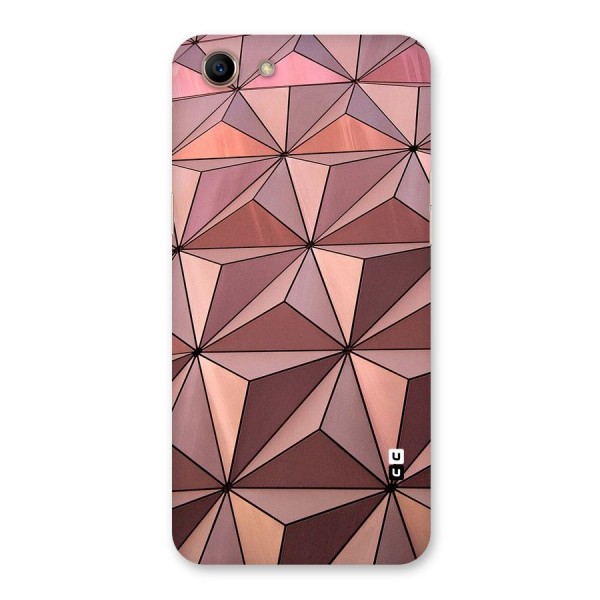 Rosegold Abstract Shapes Back Case for Oppo A83 (2018)