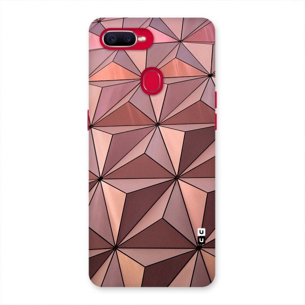 Rosegold Abstract Shapes Back Case for Oppo F9 Pro