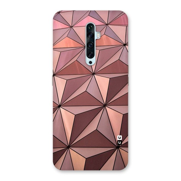 Rosegold Abstract Shapes Back Case for Oppo Reno2 F