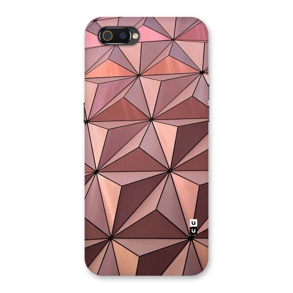 Rosegold Abstract Shapes Back Case for Realme C2
