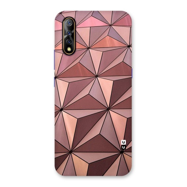 Rosegold Abstract Shapes Back Case for Vivo S1