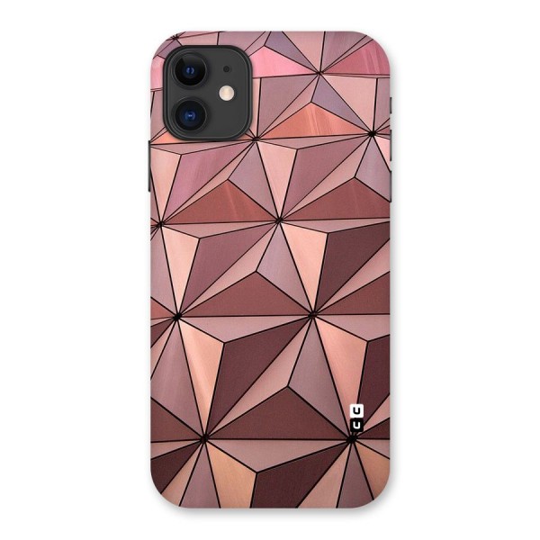 Rosegold Abstract Shapes Back Case for iPhone 11