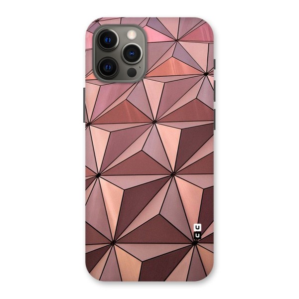 Rosegold Abstract Shapes Back Case for iPhone 12 Pro Max