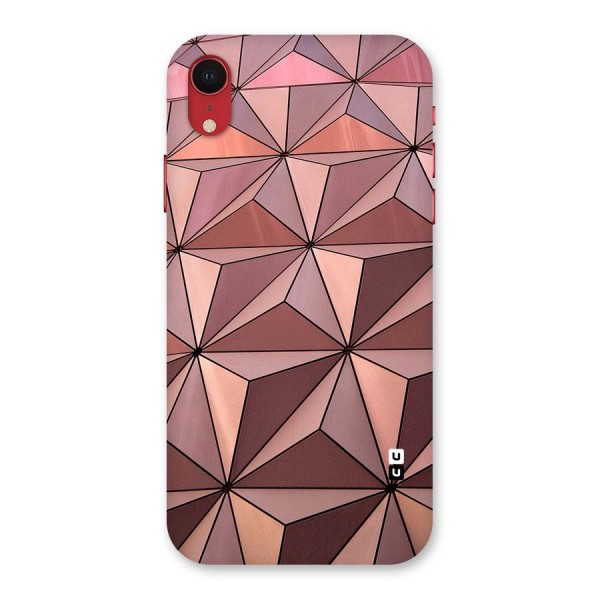 Rosegold Abstract Shapes Back Case for iPhone XR
