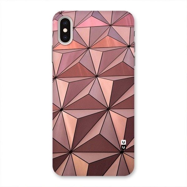 Rosegold Abstract Shapes Back Case for iPhone XS Max