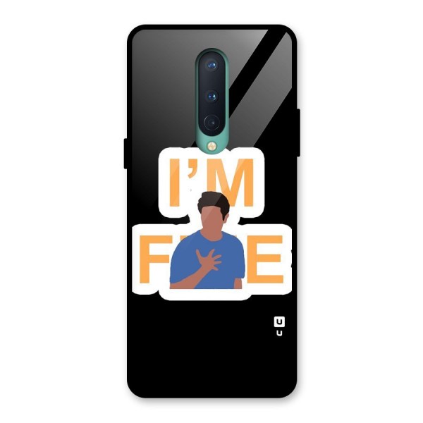 Ross is Fine Glass Back Case for OnePlus 8