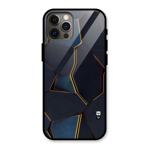Royal Abstract Glass Back Case for iPhone 12 Pro