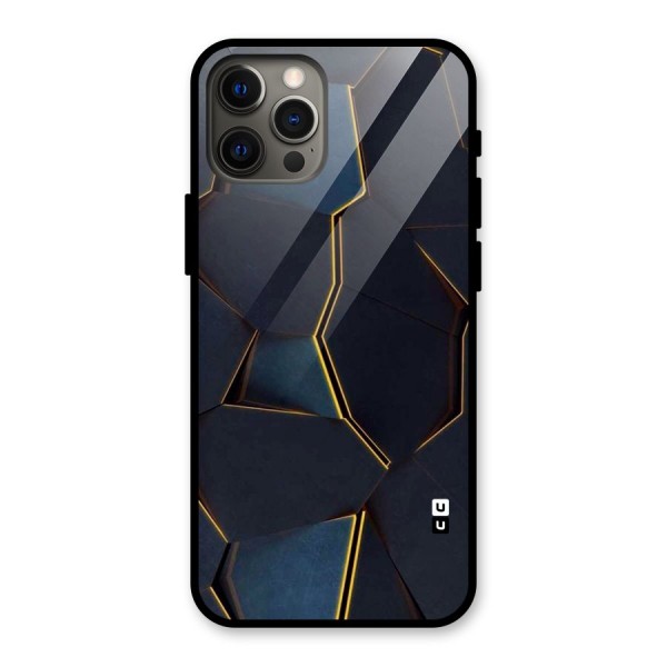 Royal Abstract Glass Back Case for iPhone 12 Pro Max
