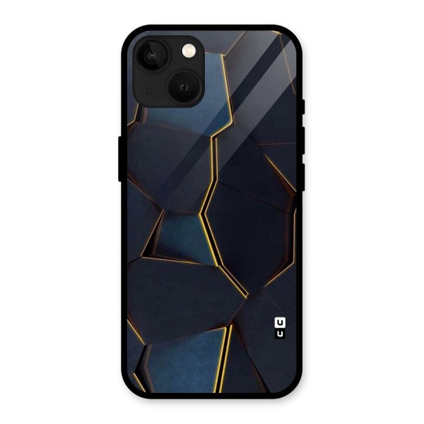 Royal Abstract Glass Back Case for iPhone 13