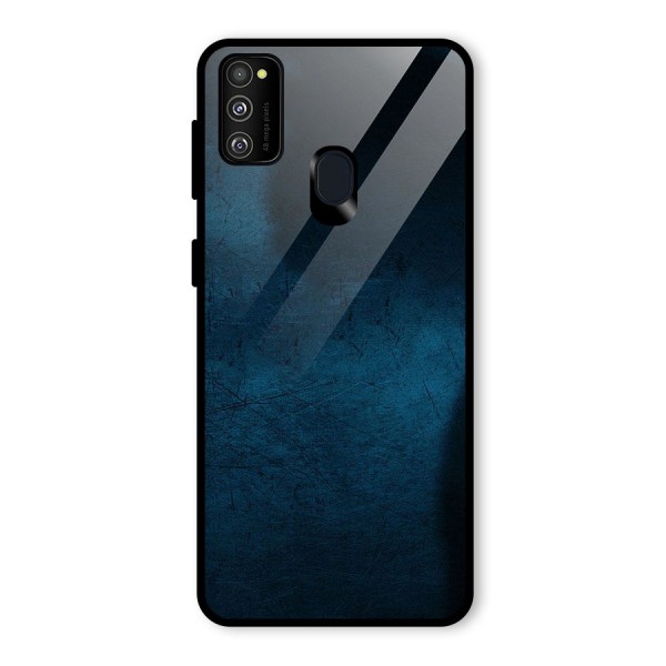 Royal Blue Glass Back Case for Galaxy M30s