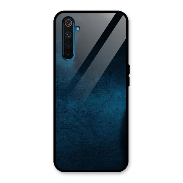 Royal Blue Glass Back Case for Realme 6 Pro