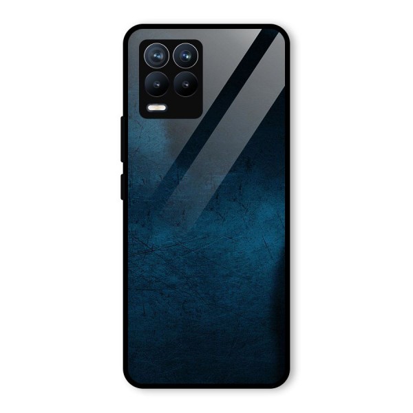 Royal Blue Glass Back Case for Realme 8