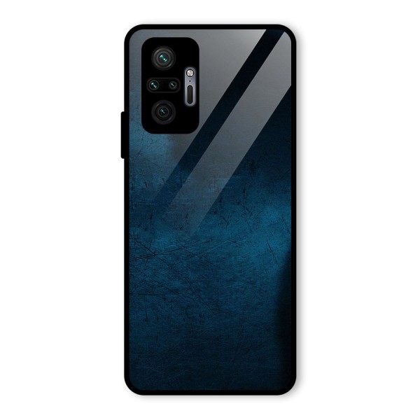 Royal Blue Glass Back Case for Redmi Note 10 Pro