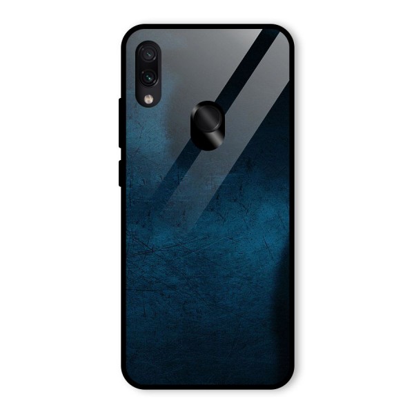 Royal Blue Glass Back Case for Redmi Note 7 Pro