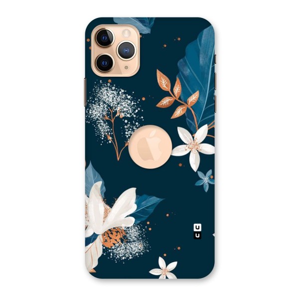 Royal Floral Back Case for iPhone 11 Pro Max Logo Cut