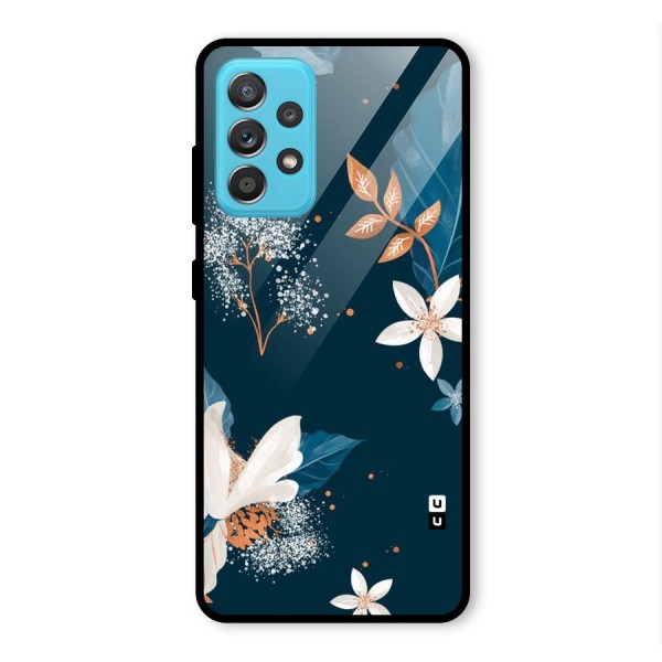 Royal Floral Glass Back Case for Galaxy A52
