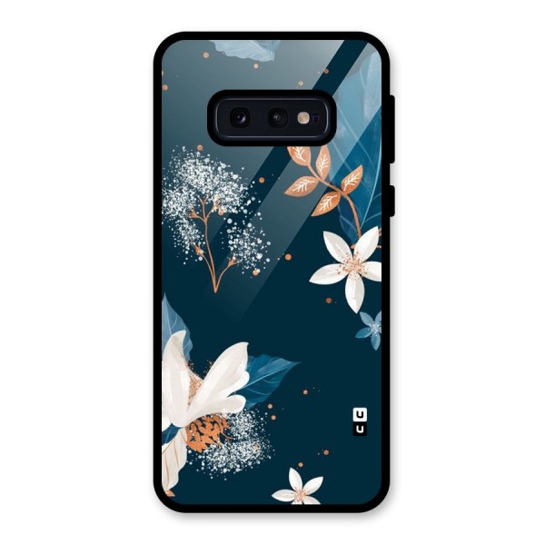 Royal Floral Glass Back Case for Galaxy S10e