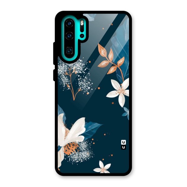 Royal Floral Glass Back Case for Huawei P30 Pro
