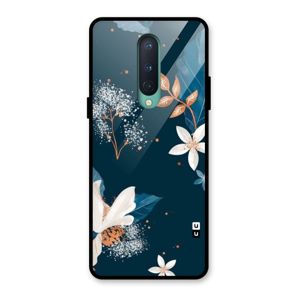 Royal Floral Glass Back Case for OnePlus 8